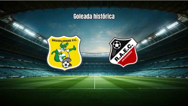Brasiliense U20 goleia ARUC U20 por 6 a 0 pela 9ª rodada