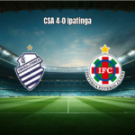 CSA vence Ipatinga por 4 a 0 e avança na Série D