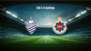 CSA vence Ipatinga por 4 a 0 e avança na Série D
