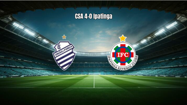 CSA vence Ipatinga por 4 a 0 e avança na Série D