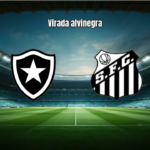 Botafogo vence Santos de virada nos acréscimos