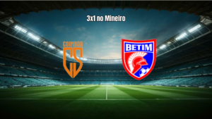 Coimbra U20 vence Betim U20 por 3 a 1 no Mineiro