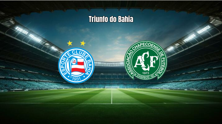 Bahia vence Chapecoense por 2 a 0 na Arena Fonte Nova