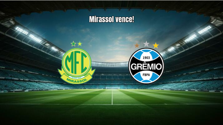 Mirassol supera Grêmio por 2 a 1 em partida da Série A