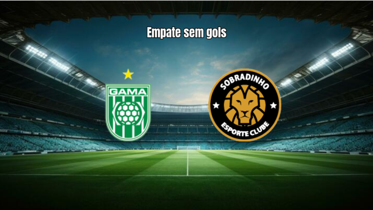 Gama U20 e Sobradinho U20 empatam em 0 a 0 pela Brasiliense U20