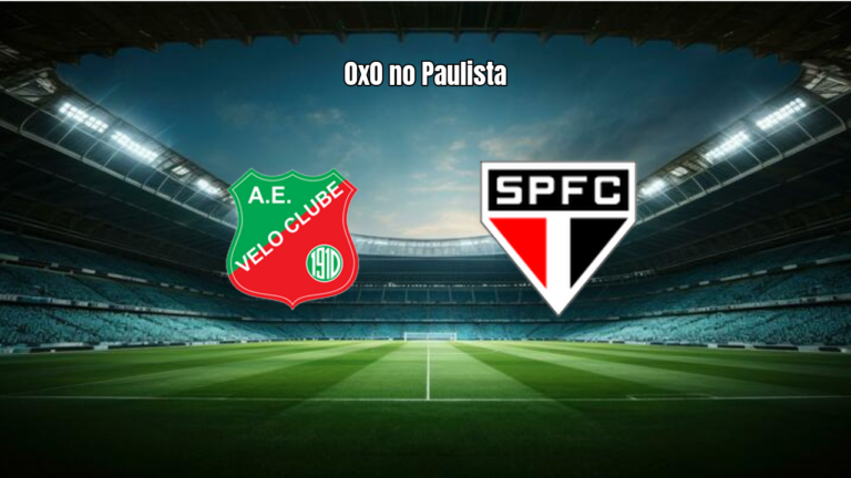 Velo Clube U20 e São Paulo U20 ficam no 0x0 na rodada 7