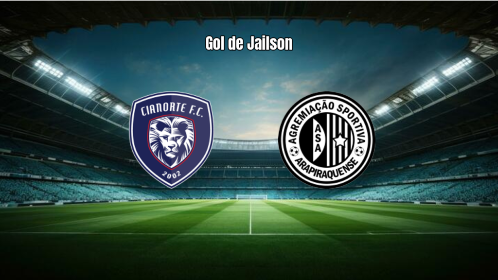 ASA vence Cianorte 1 a 0 com gol de Jailson no fim