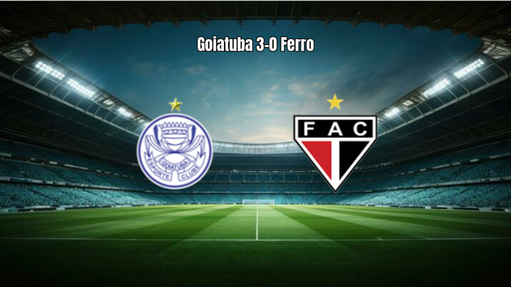 Goiatuba EC domina Ferroviario e vence por 3 a 0 na Série D