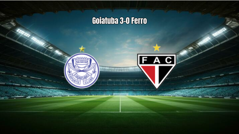 Goiatuba EC domina Ferroviario e vence por 3 a 0 na Série D