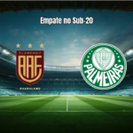 Flamengo SP U20 e Palmeiras U20 empatam em 1 a 1