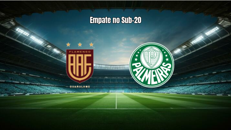 Flamengo SP U20 e Palmeiras U20 empatam em 1 a 1