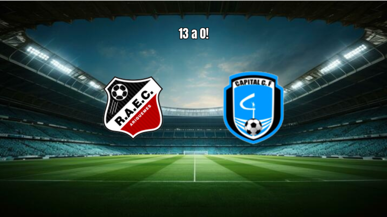ARUC U20 0-13 Capital TO: Goleada Esmagadora