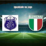 Guarani de Palhoça e Blumenau empatam 1-1 no Catarinense