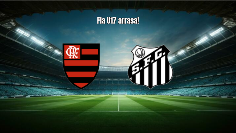 Flamengo RJ U17 domina Santos U17 em goleada de 4 a 2