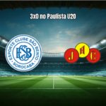 São Bento U20 domina Jabaquara U20 e vence por 3 a 0