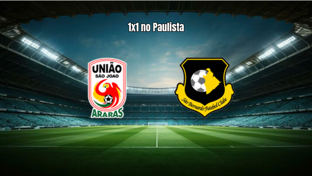 União São João U20 e EC São Bernardo U20 empatam 1-1 no Paulista U20