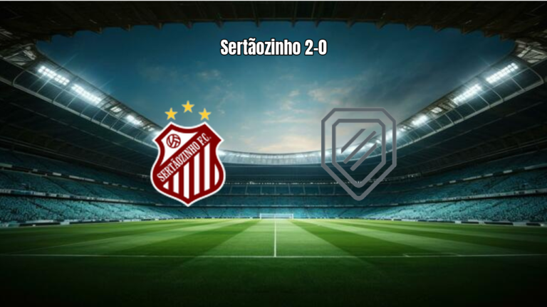 Sertãozinho U20 domina e vence América-SP U20 por 2 a 0