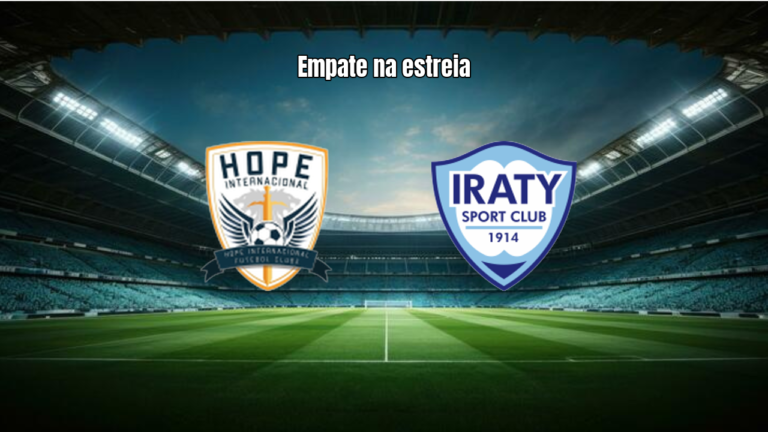 Hope Internacional e Iraty empatam na estreia do Paranaense Série 3