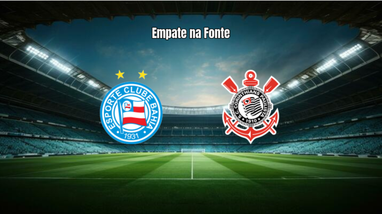 Bahia e Corinthians empatam em 1 a 1 na Arena Fonte Nova