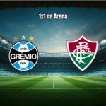 Grêmio busca empate nos acréscimos e fica no 1x1 com Fluminense