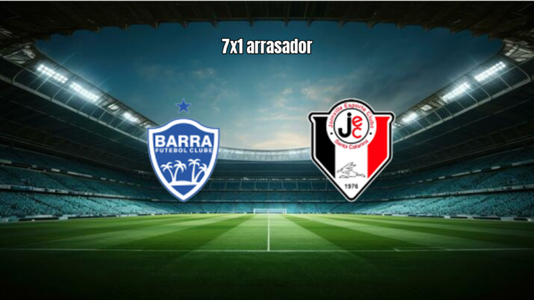 Barra SC U20 7x1 Joinville: Goleada Impressionante no Catarinense