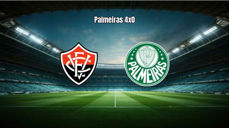 Palmeiras atropela Vitória e vence por 4 a 0 na Série A
