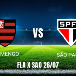 Onde assistir Flamengo x São Paulo: Palpite e Transmissão ao Vivo 26/07/2026