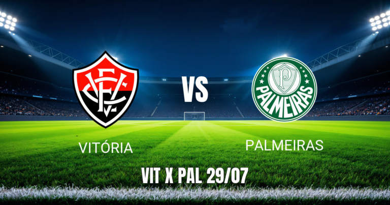 Onde assistir Vitória x Palmeiras ao vivo - Palpite para 29/07/2026