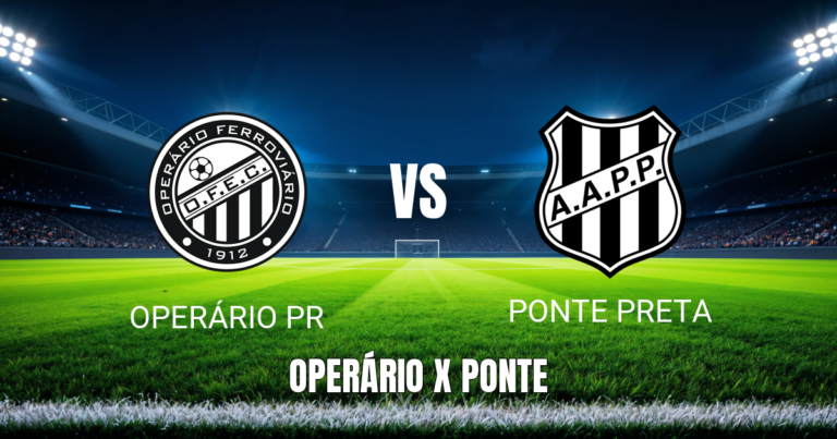 Onde assistir Operário PR x Ponte Preta ao vivo: Palpite e data 22/07/2026