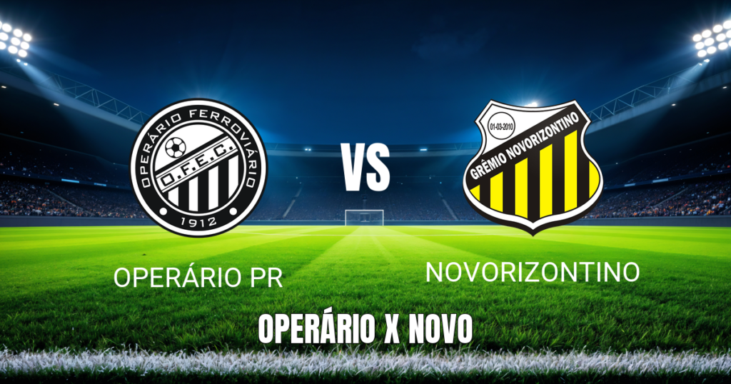 Onde assistir Operário PR x Novorizontino? Palpite 12/07/2026