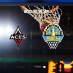 Las Vegas Aces 90x98 Chicago Sky - Vitória do Sky