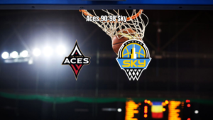Las Vegas Aces 90x98 Chicago Sky - Vitória do Sky