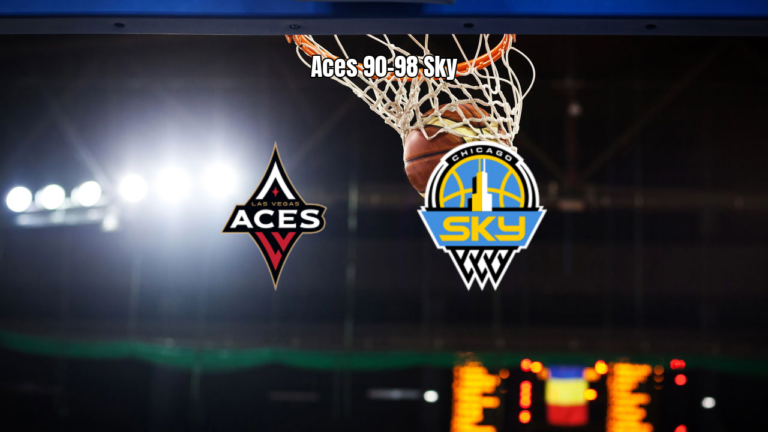 Las Vegas Aces 90x98 Chicago Sky - Vitória do Sky