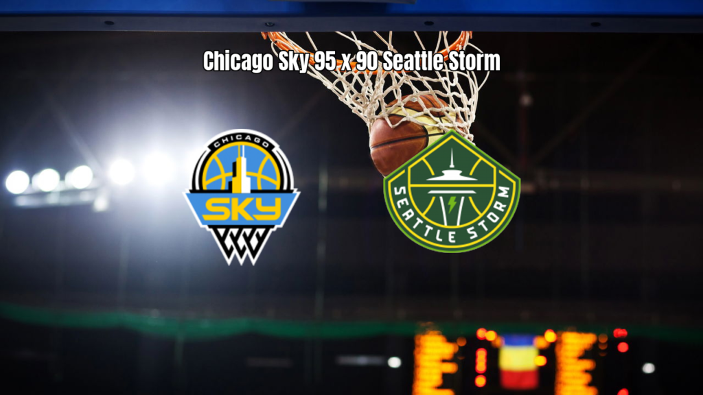 Chicago Sky vence Seattle Storm na WNBA por 95 a 90