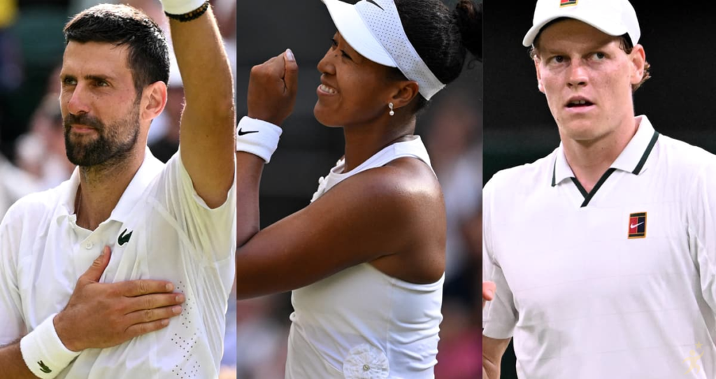Djokovic, Sinner e Naomi Osaka: os jogos de Wimbledon 2026 hoje (07/07)