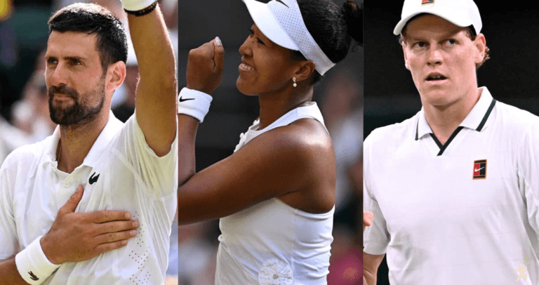 Djokovic, Sinner e Naomi Osaka: os jogos de Wimbledon 2026 hoje (07/07)