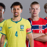 Brasil x Noruega nas oitavas de final da Copa 2026