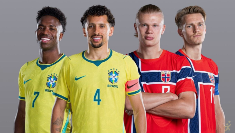 Brasil x Noruega nas oitavas de final da Copa 2026