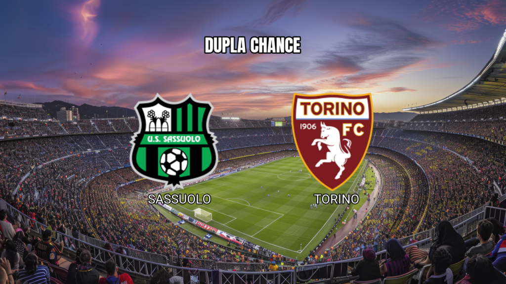 Palpite Sassuolo x Torino: Dupla Chance ou Empate - 29/08/2026