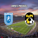 Palpite: Universitatea Craiova x KuPS - Europa League 13/08/2026