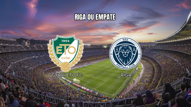 Palpite Gyori ETO x Riga: Riga ou empate em 13/08/2026