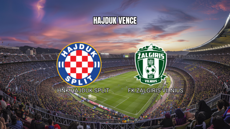 Palpite: Hajduk Split vence Zalgiris com gols - 13/08/2026