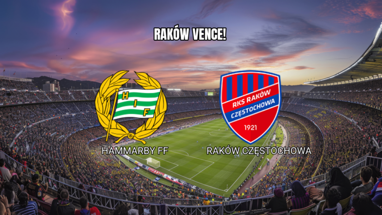 Palpite: Raków x Hammarby – Conference League 13/08/2026