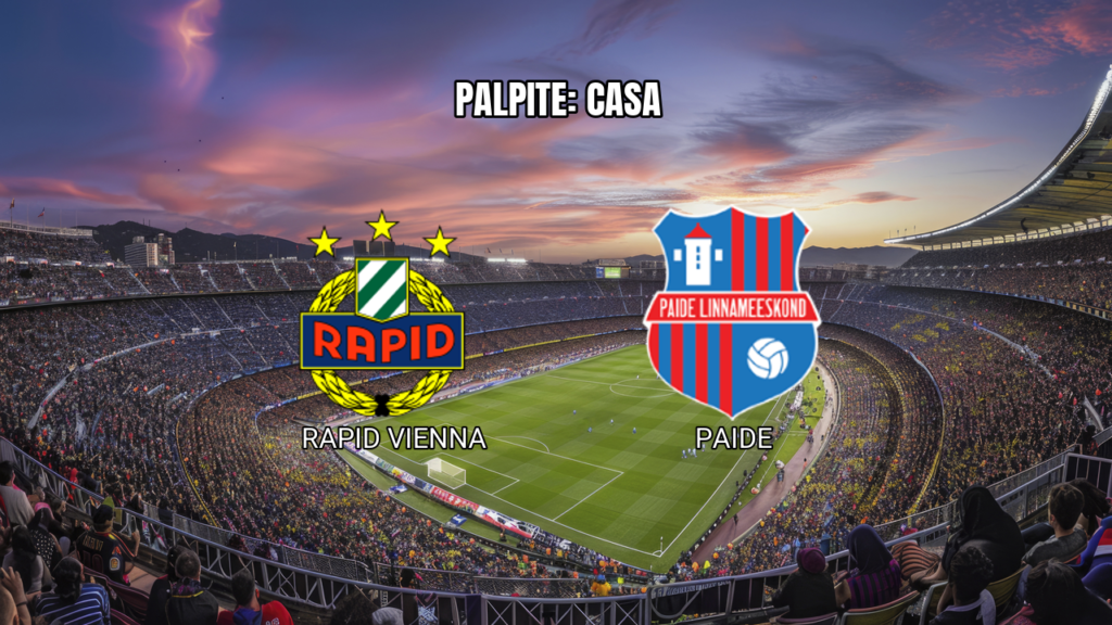 Palpite: Rapid Vienna x Paide na Conference League – 12/08/2026