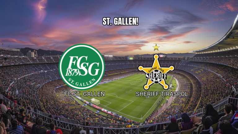 Palpite: St. Gallen x Sheriff Tiraspol – 13/08/2026