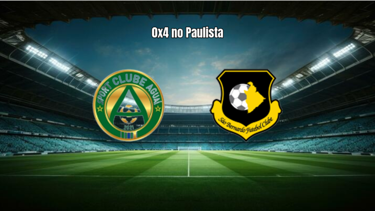 Aguai U20 0x4 EC São Bernardo U20: Goleada no Paulista