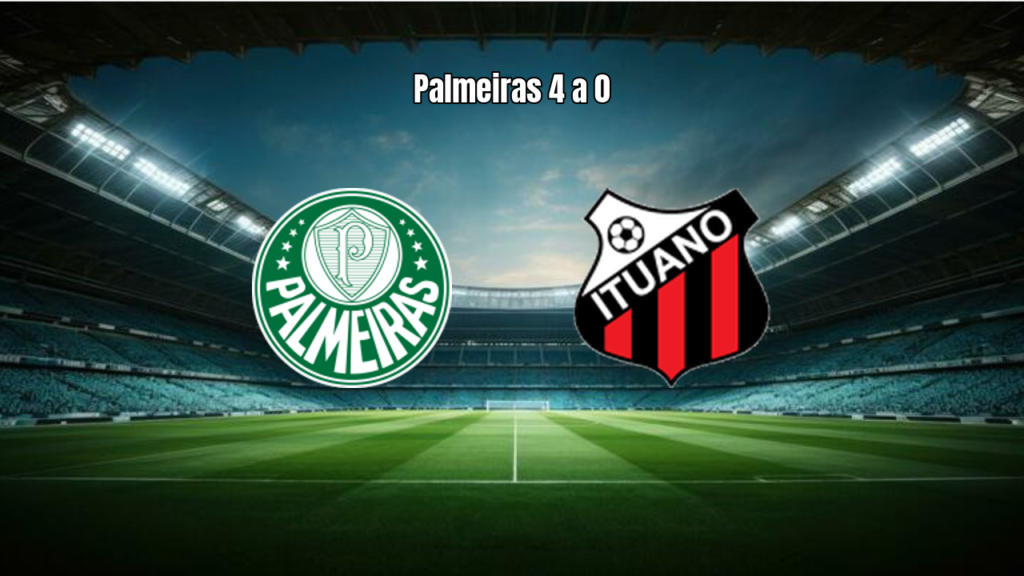 Palmeiras U20 goleia Ituano U20 por 4 a 0 no Paulista