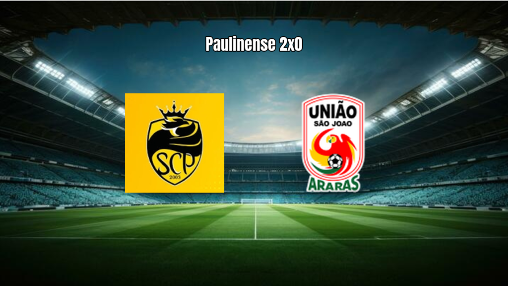 SC Paulinense U20 vence União São João por 2 a 0 no Paulista