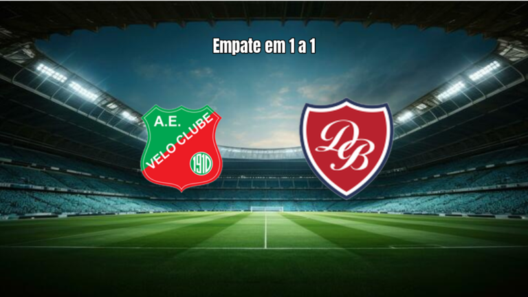 Velo Clube U20 1x1 Desportivo Brasil: empate no Paulista
