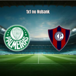 Palmeiras 1x1 Cerro Porteño: gol no fim e expulsão